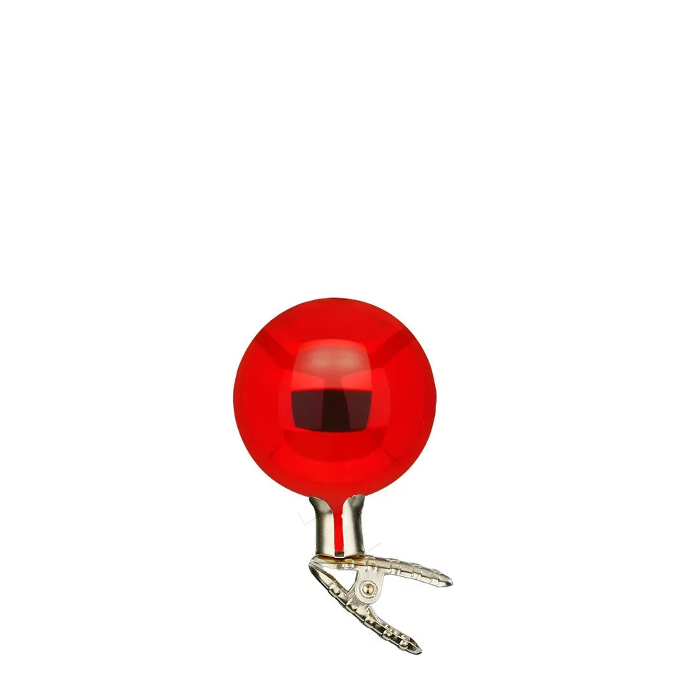 inge-glas-kugeln-auf-clip-rot-glanz-6-cm image 1
