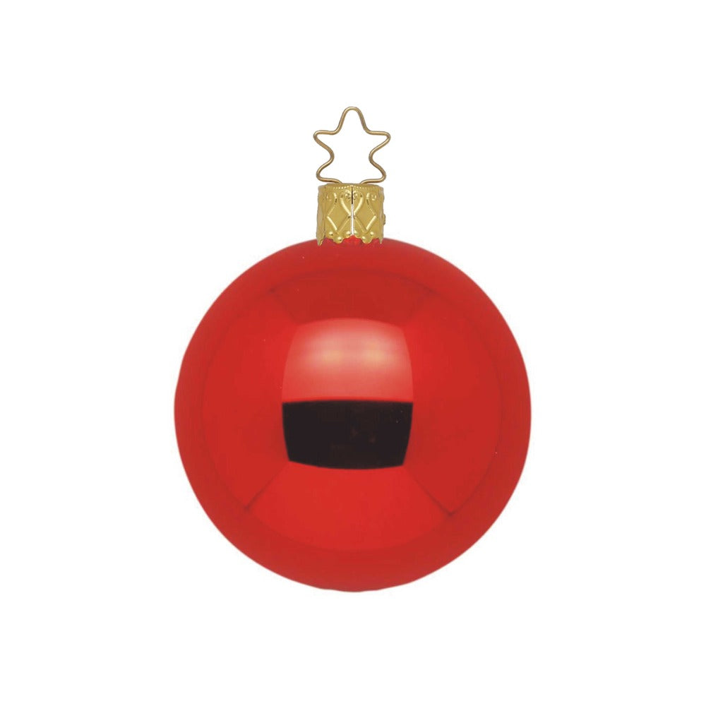 inge-glas-christbaumkugel-rot-glanz-12-cm image 1