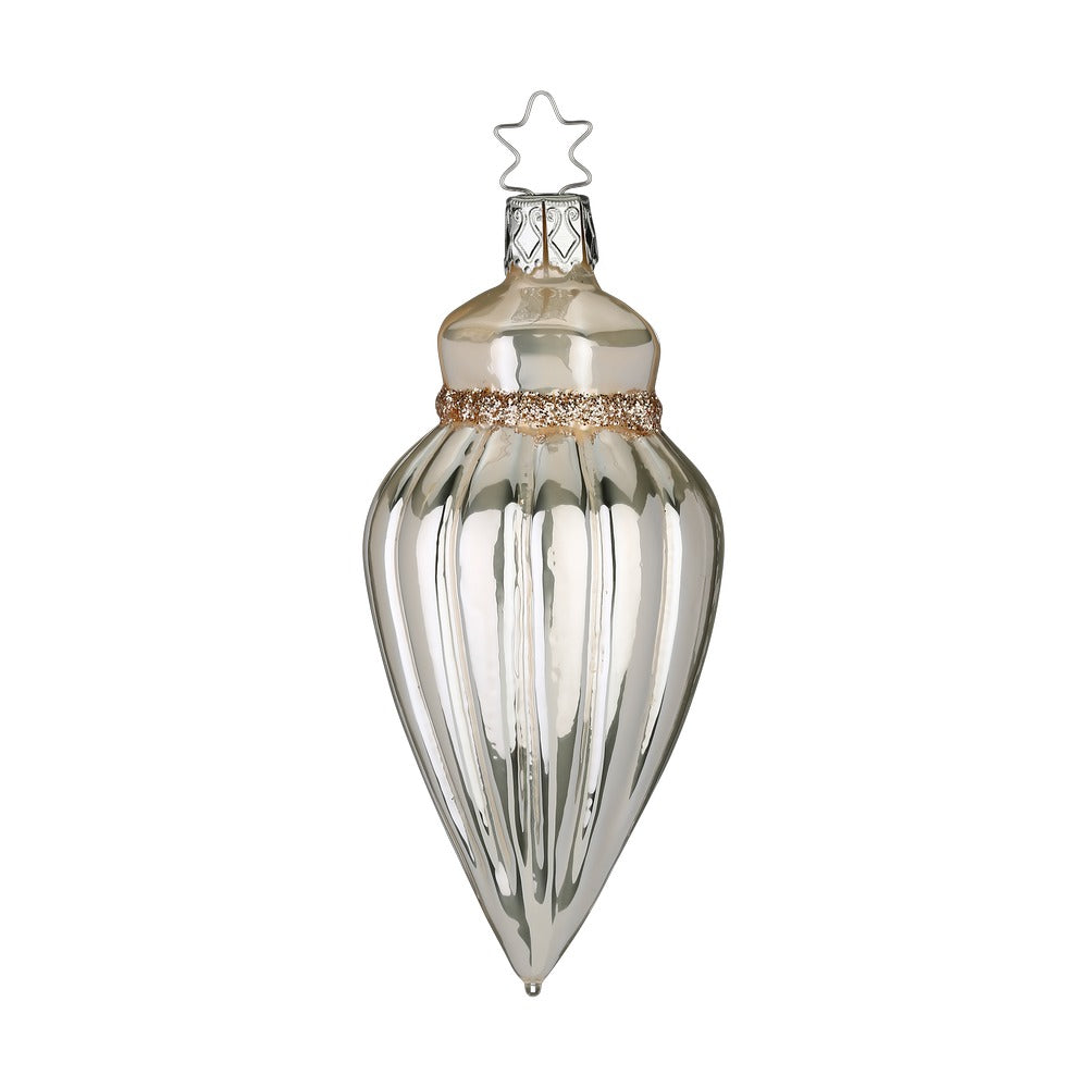 inge-glas-beiges-juwel-glas-weihnachtskugel-11-cm image 1