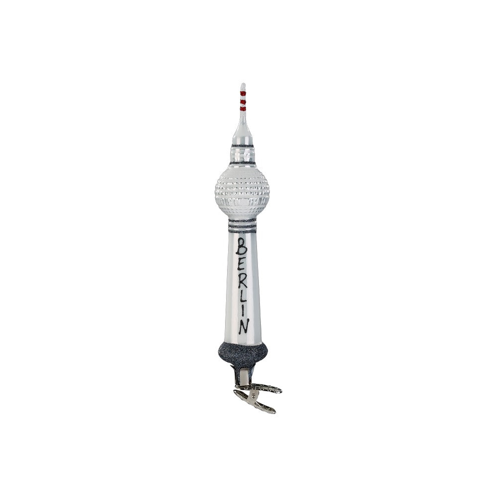 inge-glas-berliner-fernsehturm-wei-glas-anh-nger-19-cm image 1