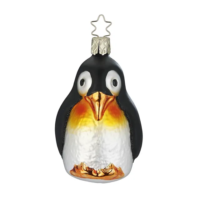 inge-glas-kaiserpinguin-glasfigur-schwarz-9-cm image 1