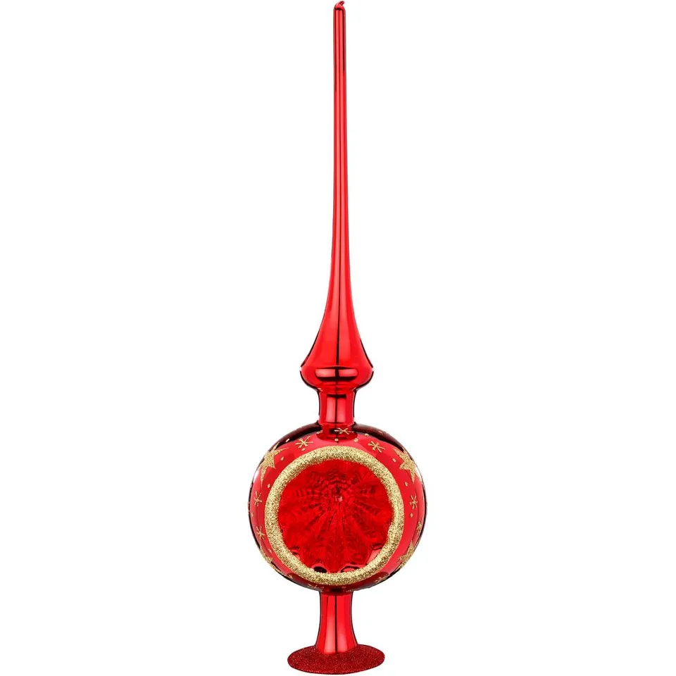 inge-glas-sternenhimmel-baumspitze-36-cm-rot-glanz image 1