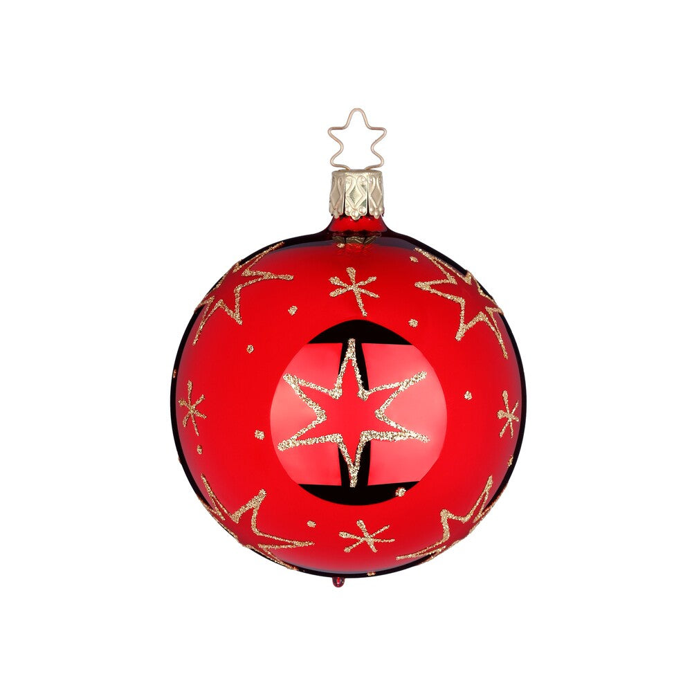 inge-glas-christbaumkugel-funkelnde-sterne-6-cm image 1