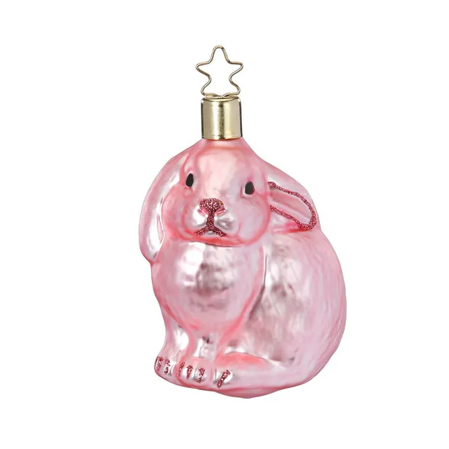 inge-glas-lustiger-hase-glasanh-nger-8-5-cm-rosa image 1