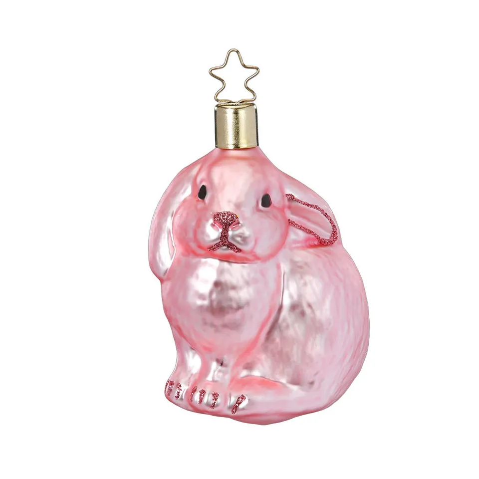 inge-glas-lustiger-hase-glasanh-nger-8-5-cm-rosa image 1