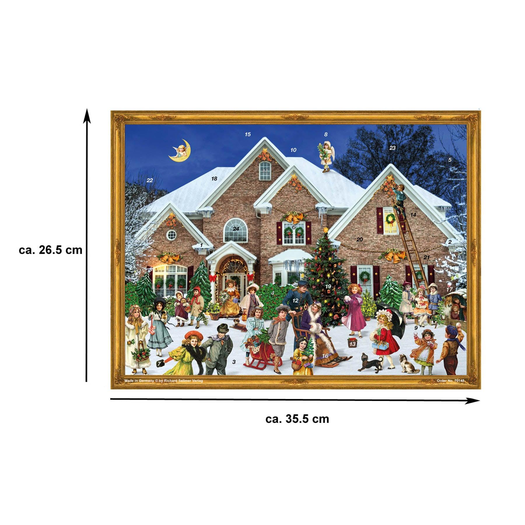 sellmer-verlag-adventskalender-viktorianisches-haus-gro-format-mit-silberglitzer image 3