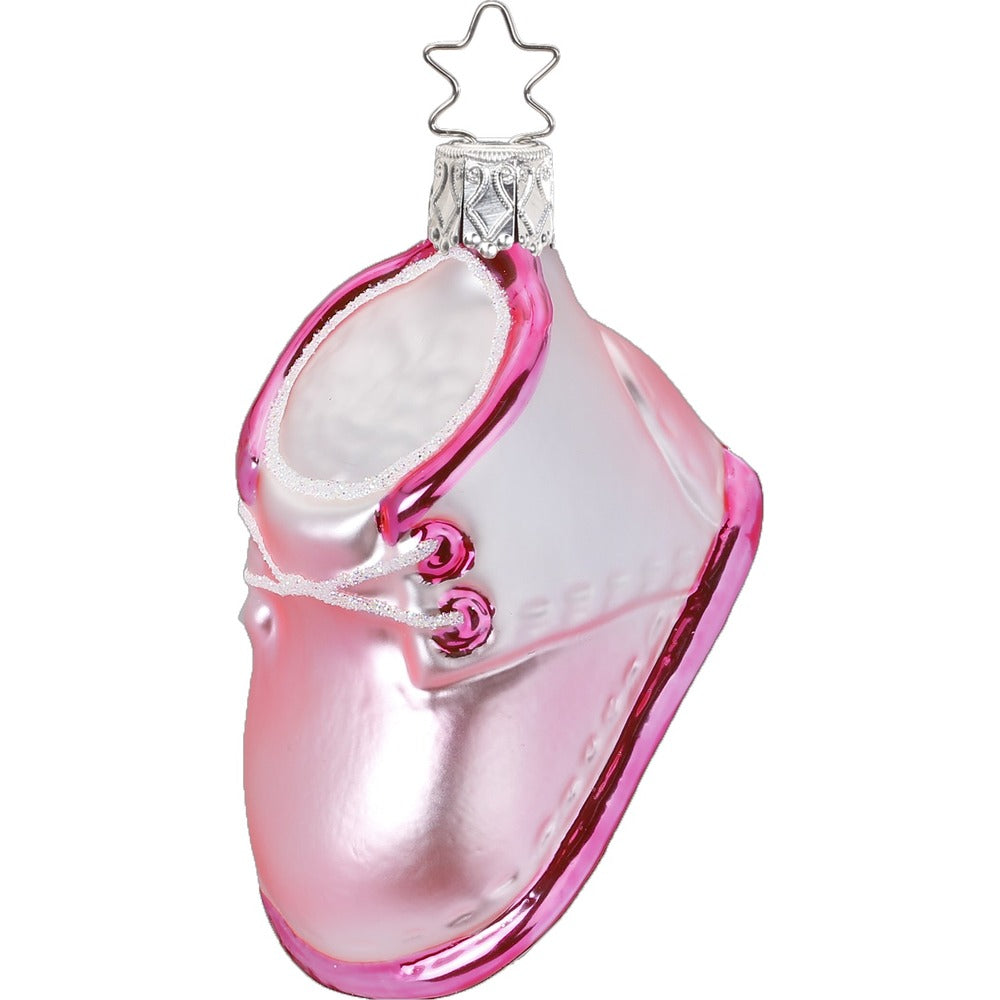 inge-glas-erste-schritte-rosa-glas-anh-nger-8-cm image 1