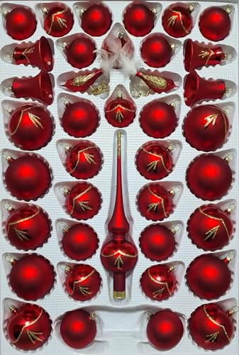 lauschaer-glas-christbaumschmuck-sortiment-mit-klingenden-glocken-rot-glanz-matt image 8