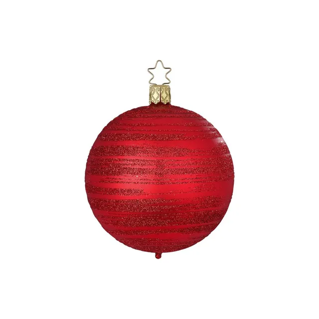 inge-glas-raureif-christbaumkugel-rot-6-cm image 1