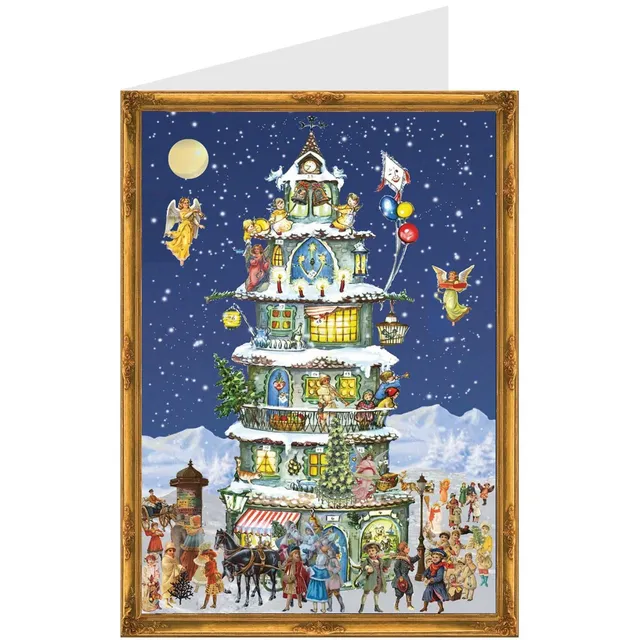 sellmer-verlag-weihnachtskarte-weihnachtsturm-b6-mit-umschlag image 1