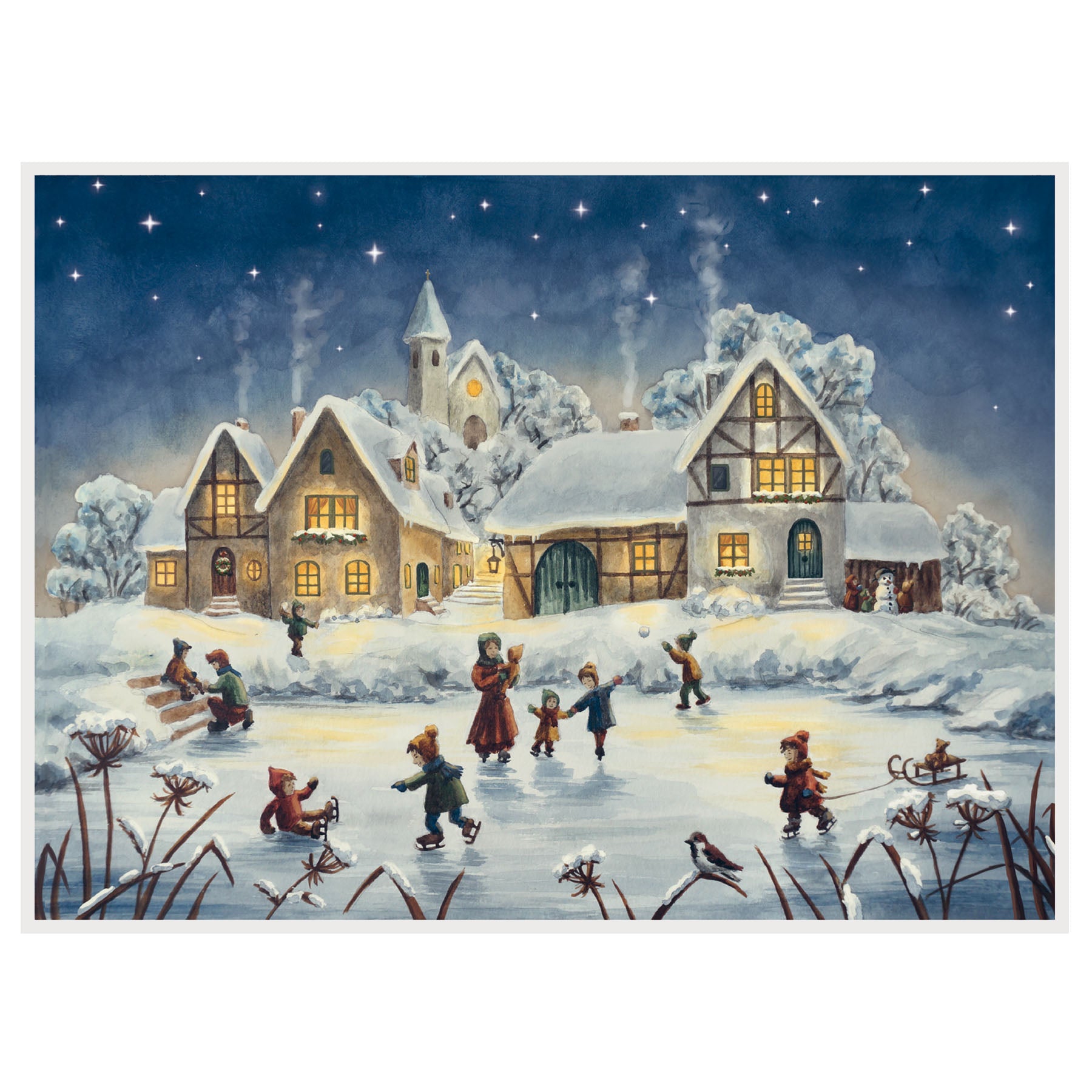 sellmer-verlag-adventskalender-eislauffreuden-papier-adventskalender-gro-format- image 1