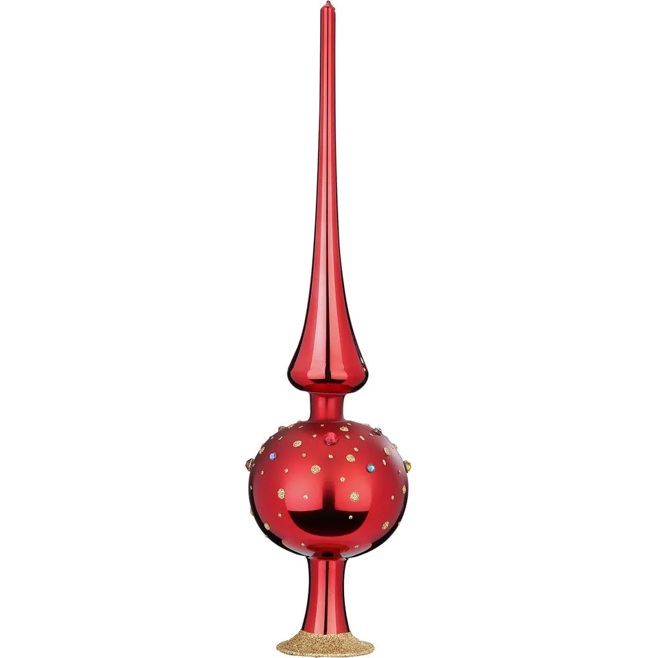inge-glas-funkelndes-fest-baumspitze-glas-33-cm-chianti-glanz image 1