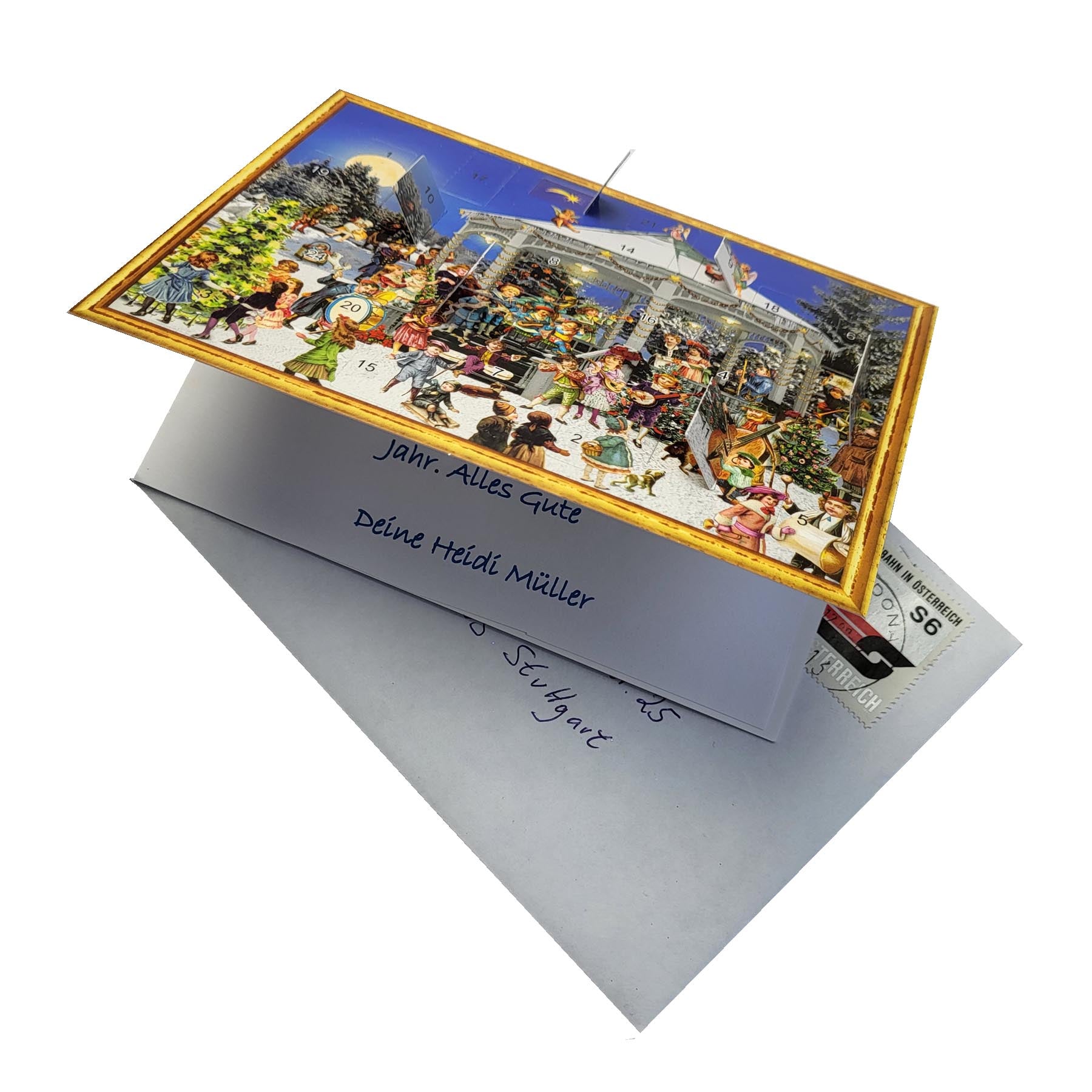 sellmer-verlag-postkarten-adventskalender-am-pavillon-viktorianisch image 2