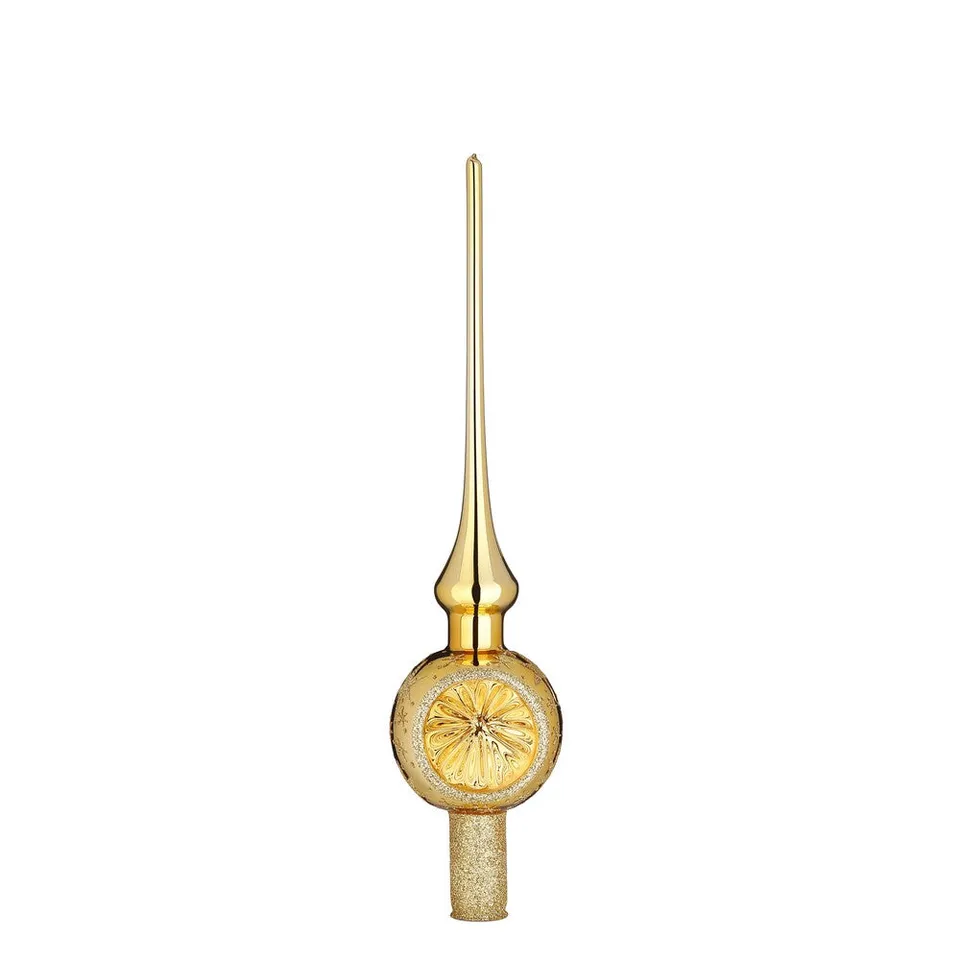 inge-glas-sternenhimmel-christbaumspitze-30-cm-inkagold-glanz image 1