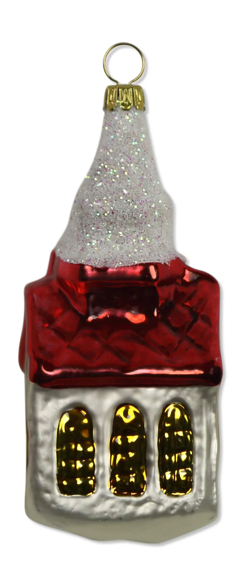 lauschaer-glas-christbaumschmuck-kirche-wei-matt-rot image 1