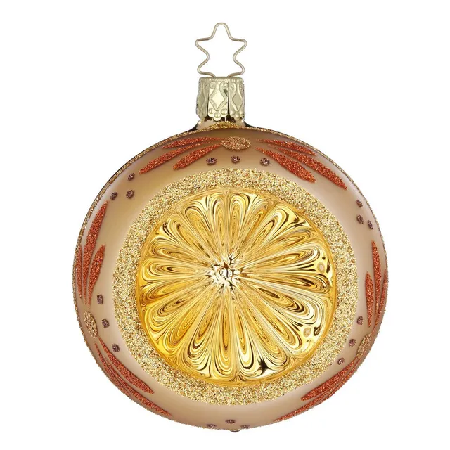 inge-glas-bl-tenglanz-glaskugel-gold-8-cm image 1