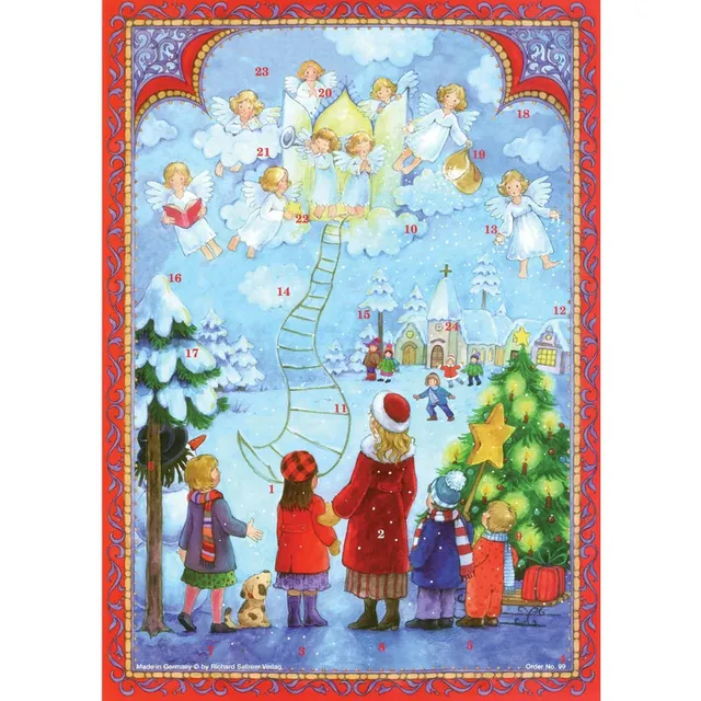 sellmer-verlag-adventskalender-a4-die-himmelsleiter-engel image 1