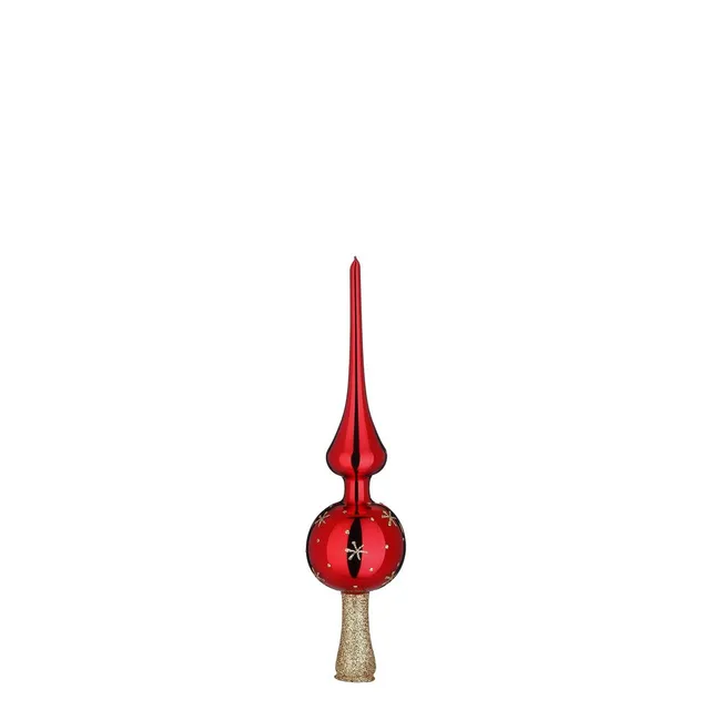 inge-glas-sternchen-christbaumspitze-5x20-cm-rot-glanz image 1
