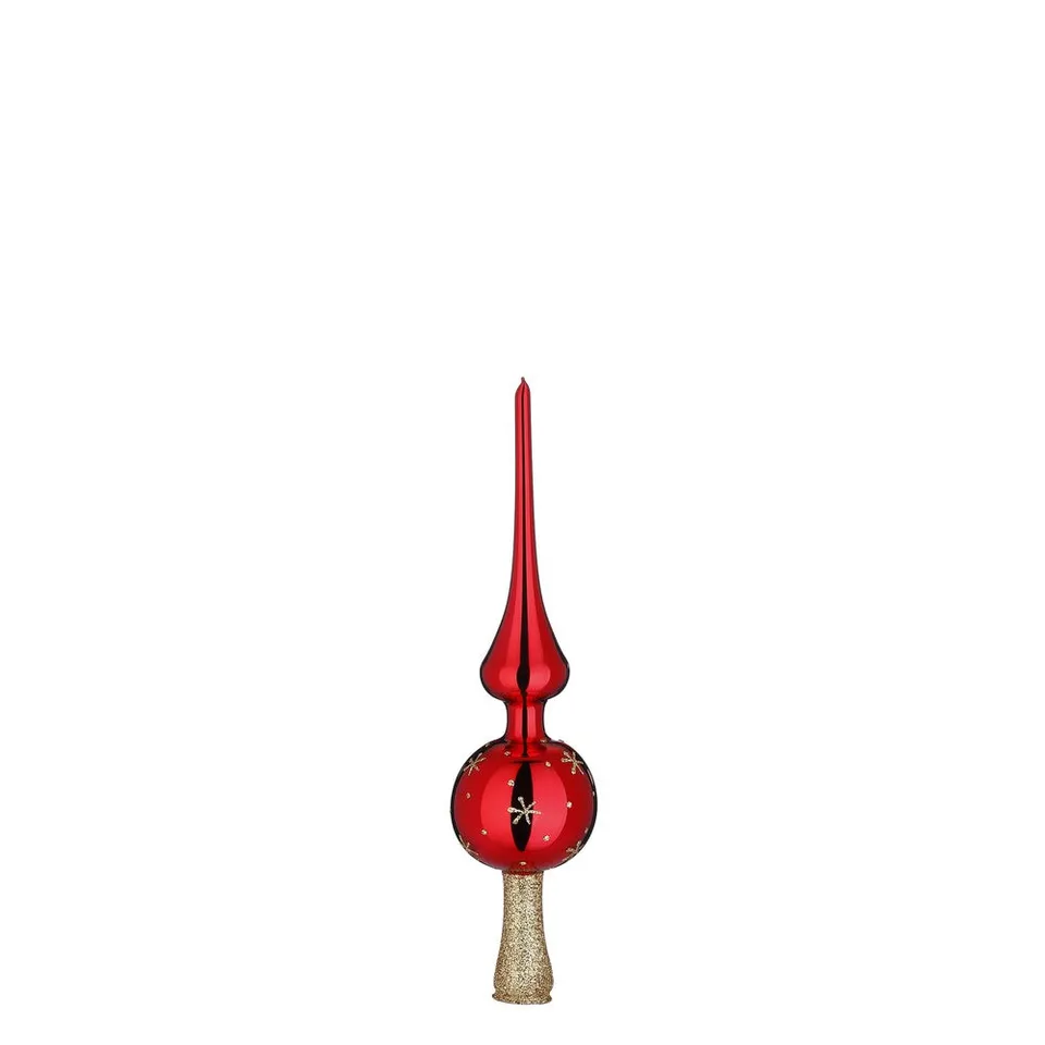 inge-glas-sternchen-christbaumspitze-5x20-cm-rot-glanz image 1