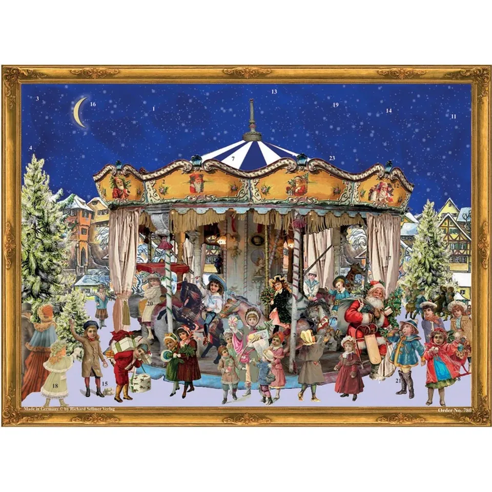 sellmer-verlag-adventskalender-weihnachtskarussell-gro-format-querformat-viktori image 1