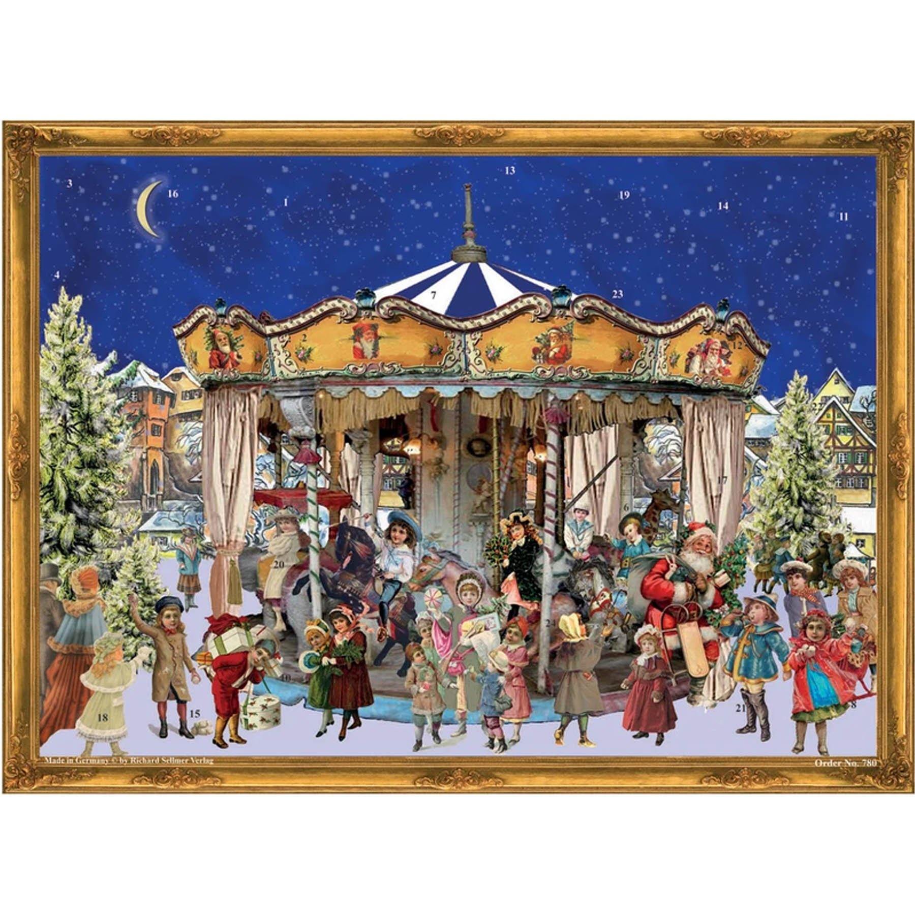 sellmer-verlag-adventskalender-weihnachtskarussell-gro-format-querformat-viktori image 1