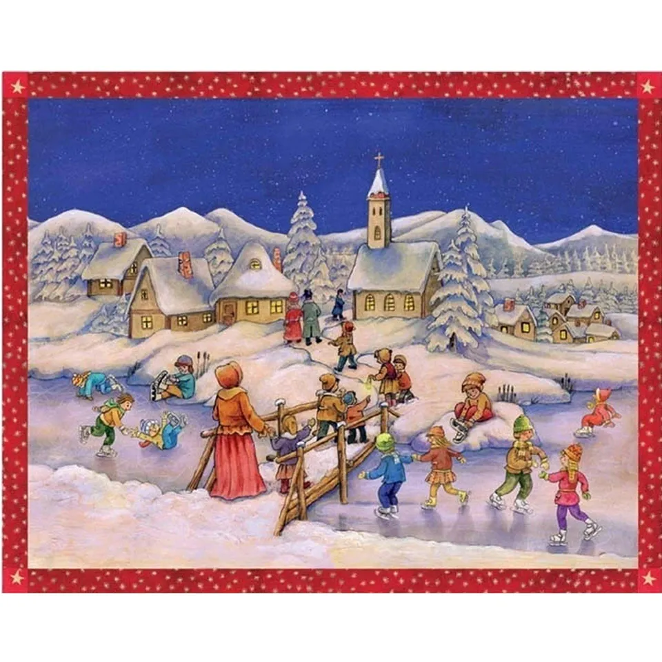 sellmer-verlag-adventskalender-eislaufen-ist-toll-papier-adventskalender-gro-for image 1