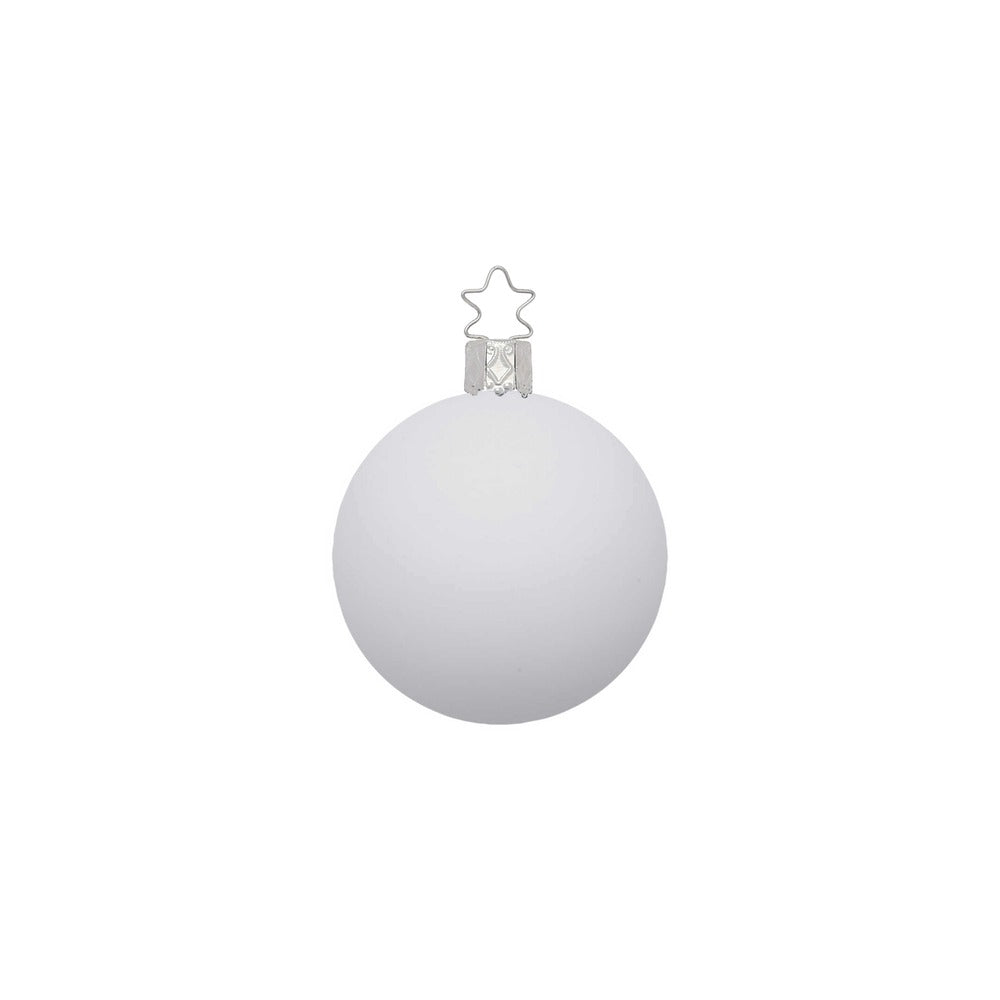 inge-glas-christbaumkugel-8-cm-porzellanwei-matt image 2