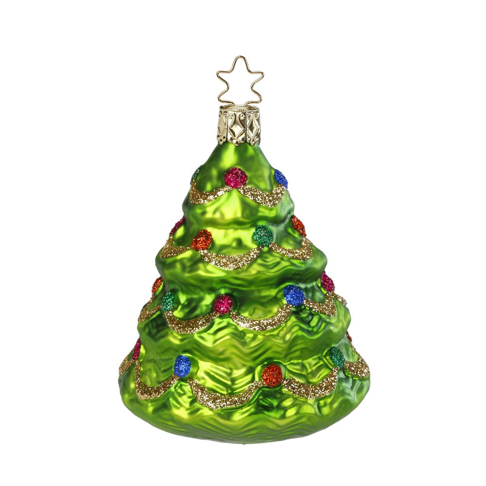 inge-glas-festlicher-baum-christbaumanh-nger-9-5-cm-gr-n-glas image 1