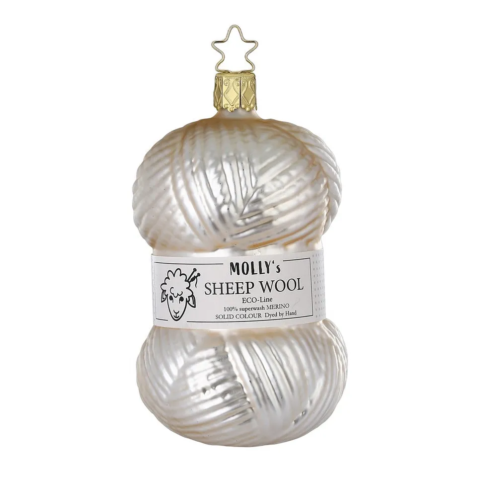 inge-glas-feine-wolle-glas-anh-nger-11-cm-beige image 1