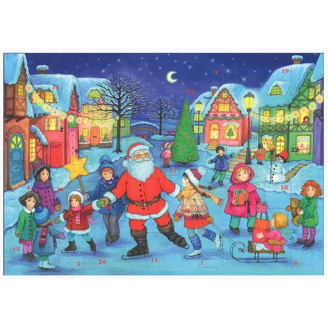 sellmer-verlag-adventskalender-a4-schlittschuh-laufen-mit-dem-weihnachtsmann image 1