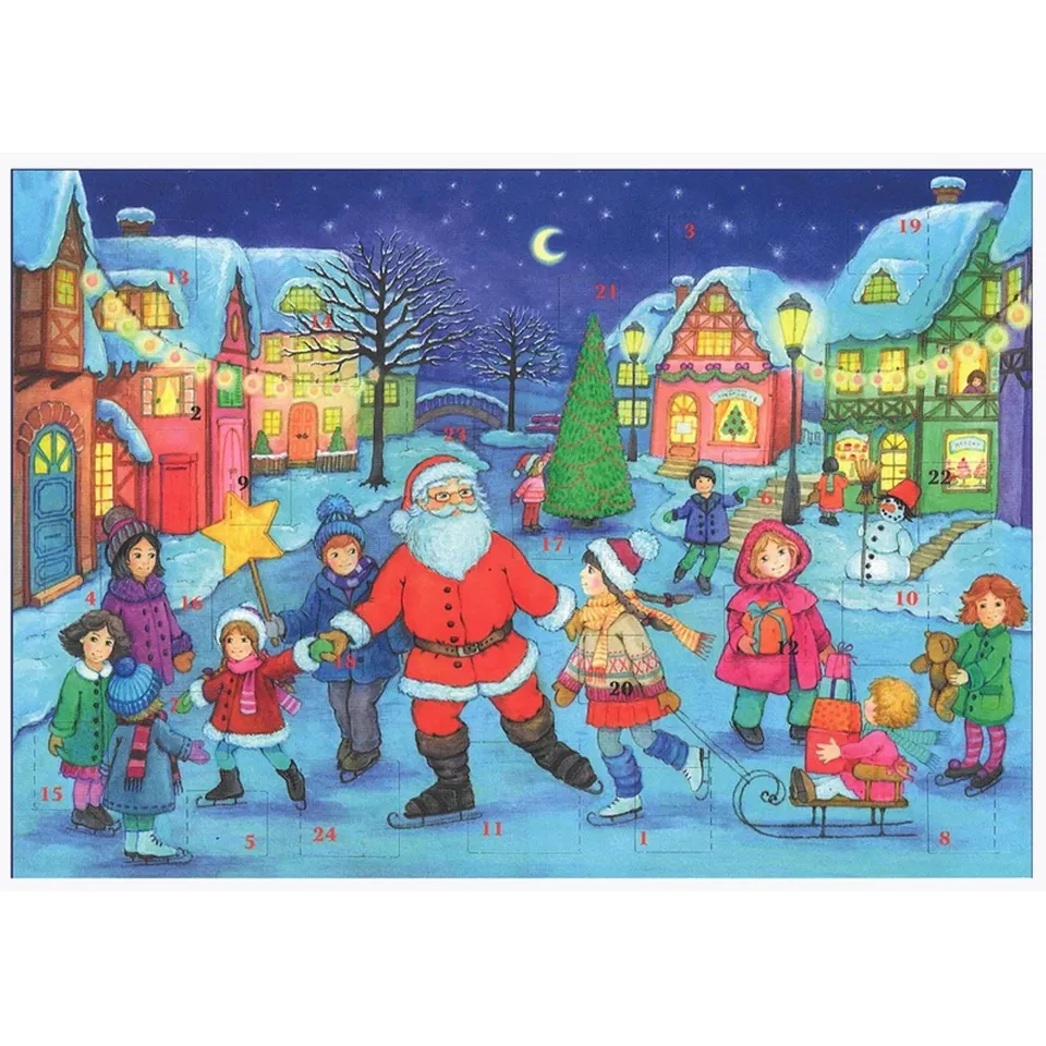 sellmer-verlag-adventskalender-a4-schlittschuh-laufen-mit-dem-weihnachtsmann image 1