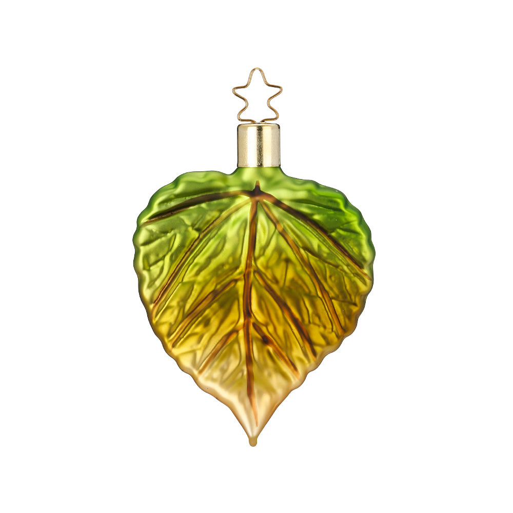 inge-glas-lindenblatt-christbaumanh-nger-glas-gr-n-8-cm image 1