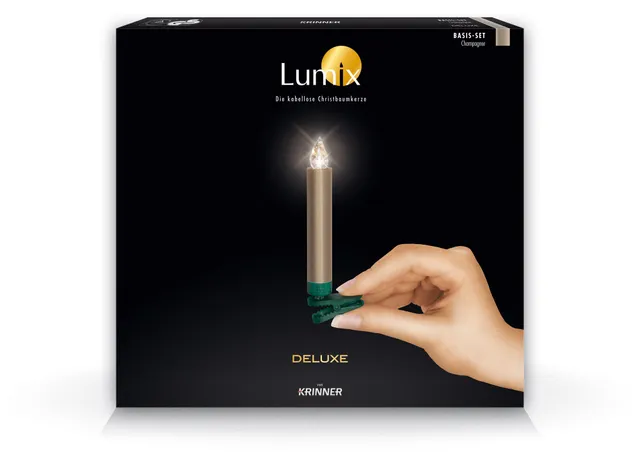 krinner-lumix-deluxe-champagner-basis-ersatzkerzenset-10-led-kerzen-mit-fernbedi image 1