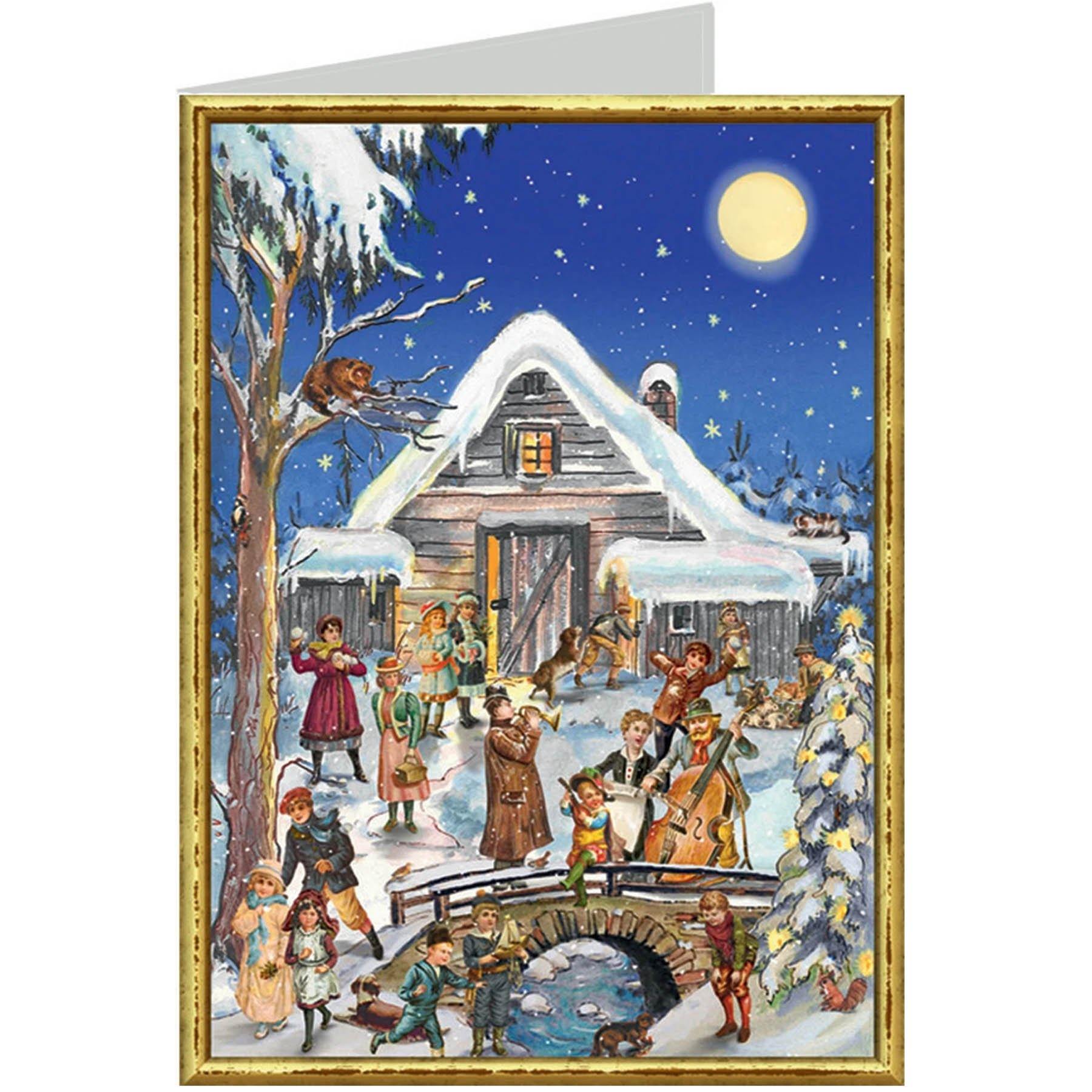 sellmer-verlag-weihnachtskarte-weihnachtliche-musikanten-b6 image 1