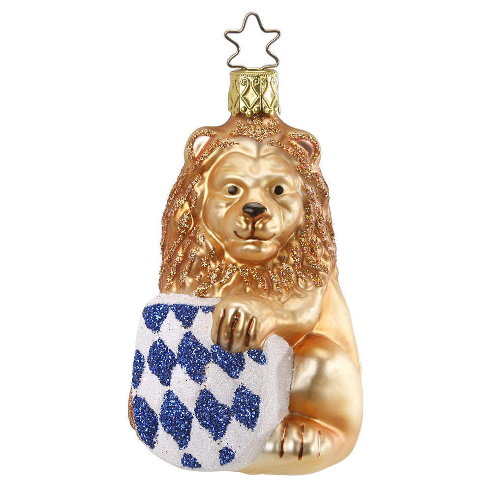 inge-glas-bayerischer-l-we-glas-weihnachtsanh-nger-9-5-cm-gold image 1