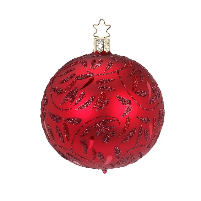 inge-glas-freudentanz-8-cm-christbaumkugel-rot-glas image 1