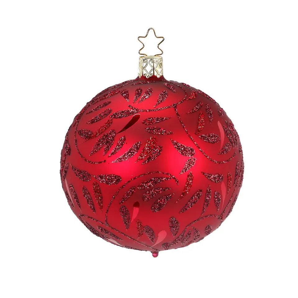 inge-glas-freudentanz-8-cm-christbaumkugel-rot-glas image 1