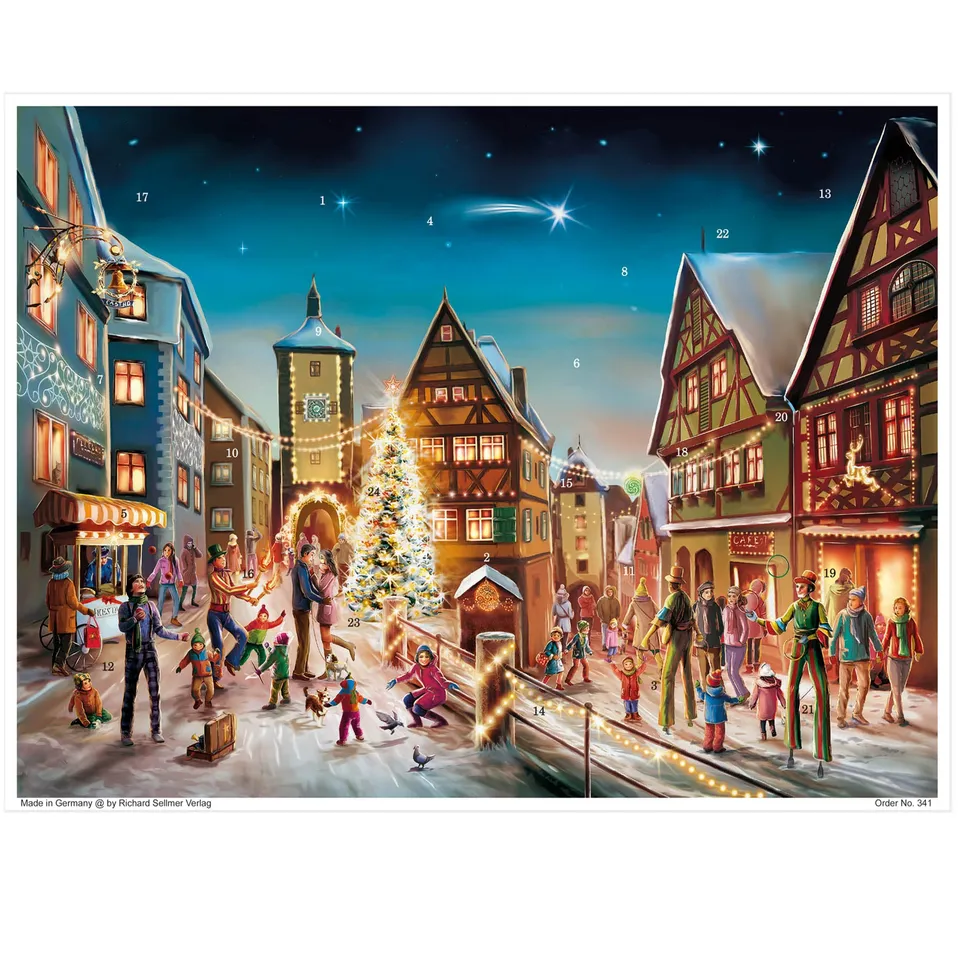 sellmer-verlag-adventskalender-rothenburg-a3-papier-adventskalender-querformat-s image 1