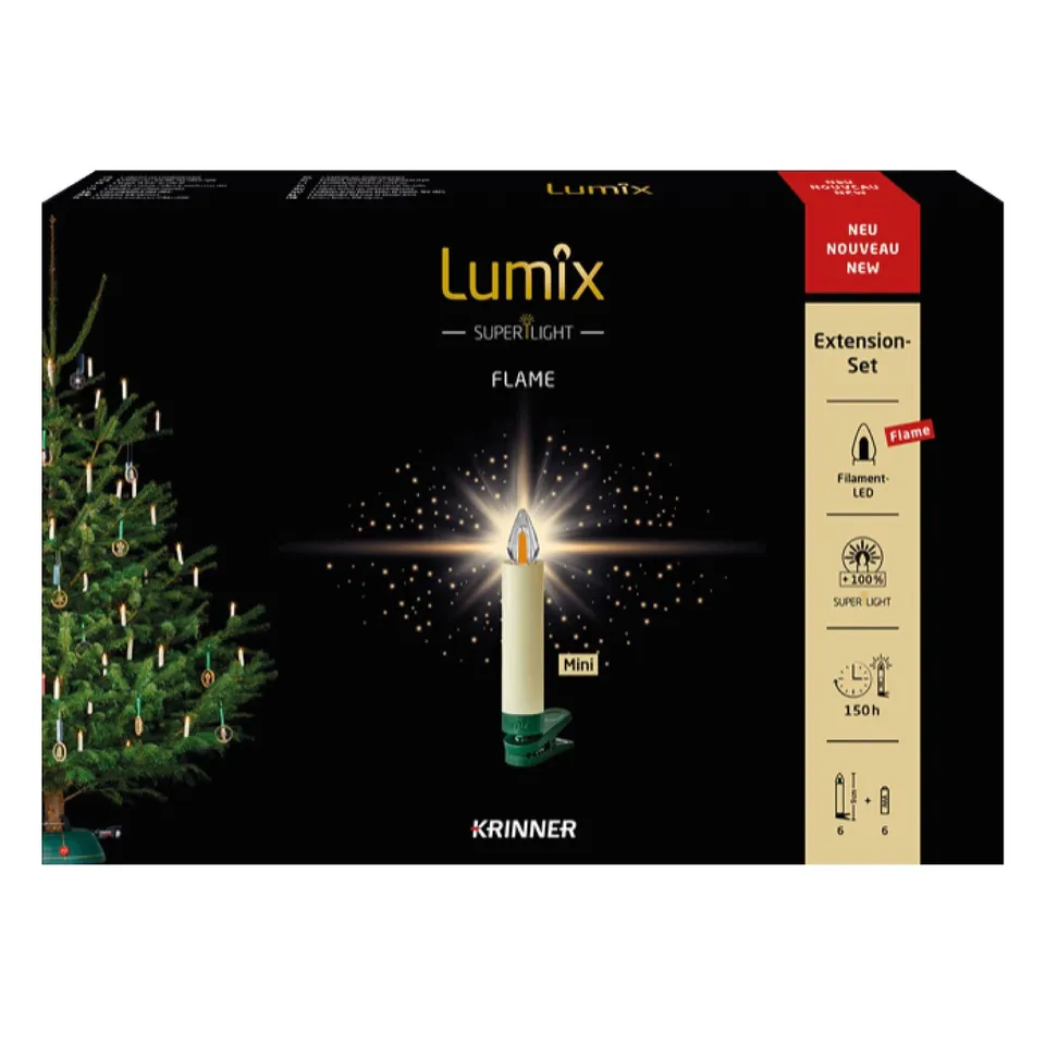 krinner-lumix-superlight-flame-mini-erweiterung-led-baumkerzen-erg-nzungs-set image 1