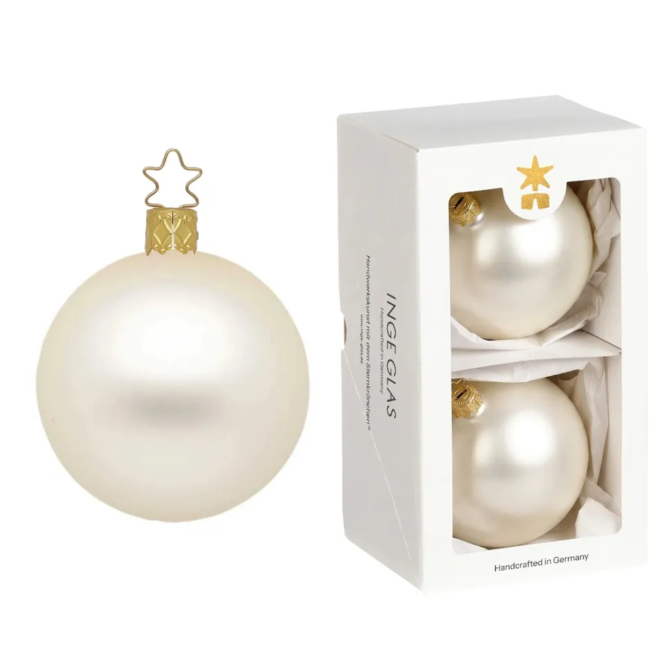 inge-glas-kugeln-champagner-matt-christbaumkugel-10-cm image 1