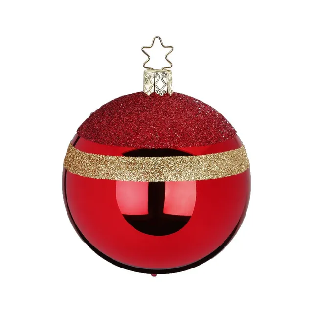 inge-glas-lichterglanz-christbaumkugel-8-cm-rot image 1