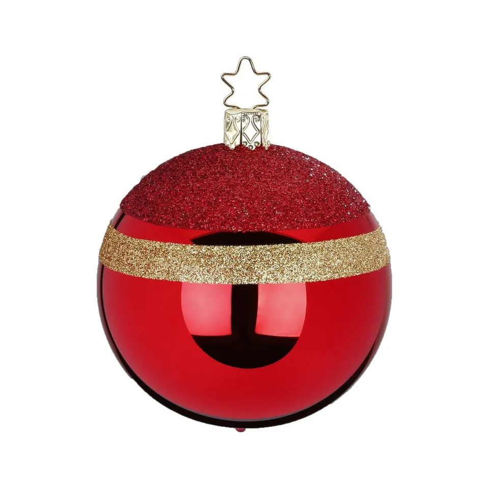 inge-glas-lichterglanz-christbaumkugel-8-cm-rot image 1