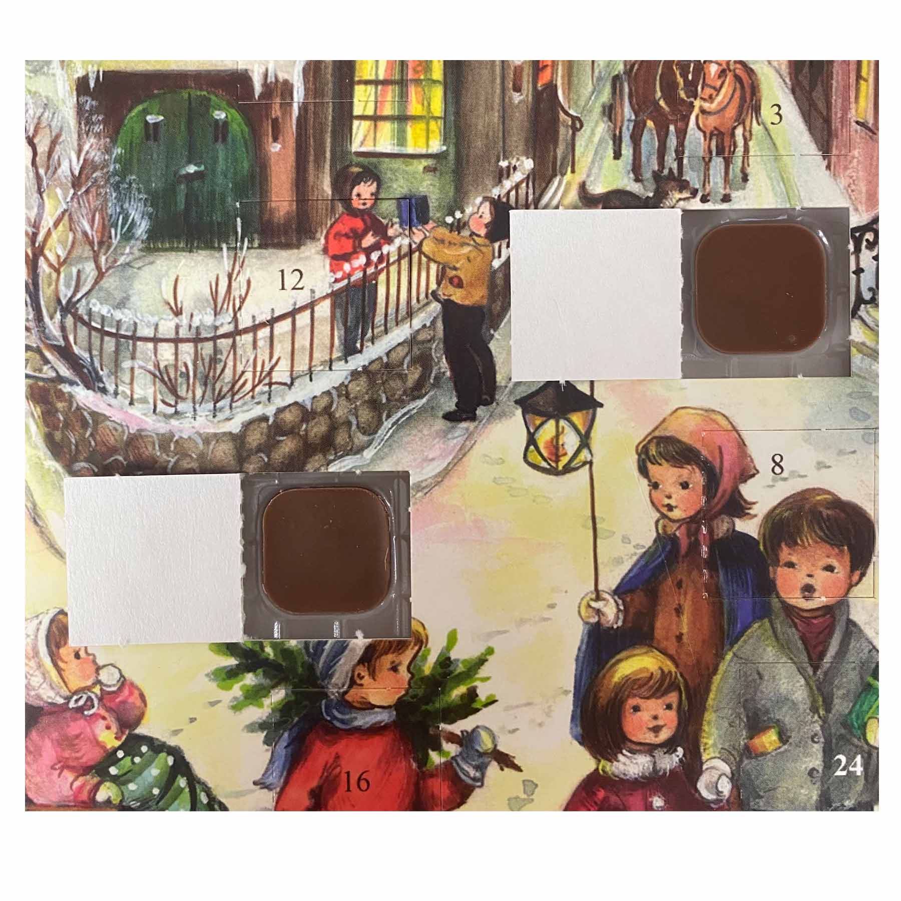 sellmer-verlag-schoko-adventskalender-weihnachten-im-dorf-papier-adventskalender image 3