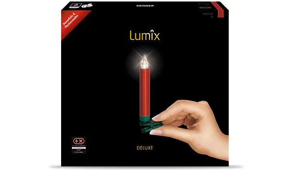 krinner-lumix-deluxe-rot-basis-10er-led-kerzenset image 1