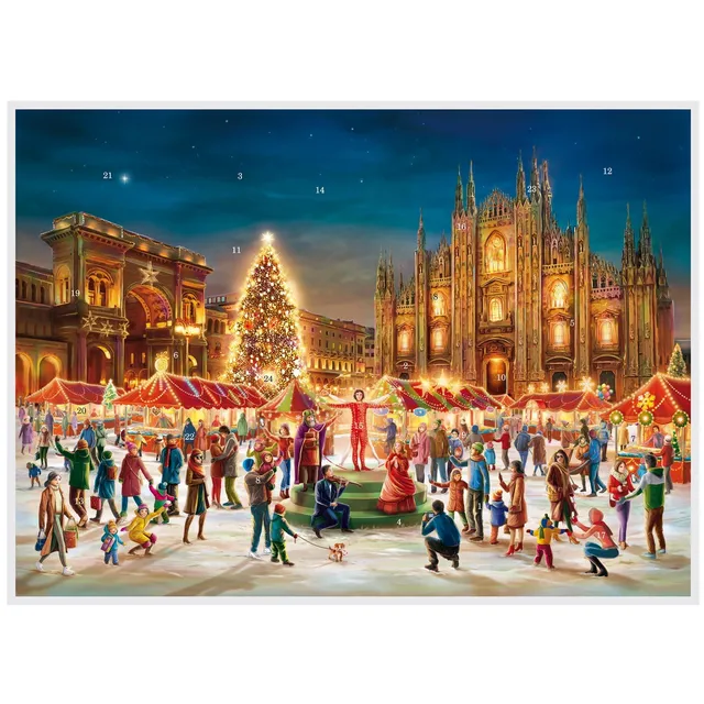 sellmer-verlag-adventskalender-mailand-dom-papier-adventskalender-a3-querformat image 1