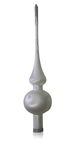 lauschaer-glas-christbaumspitze-eislack-wei-6-cm image 6