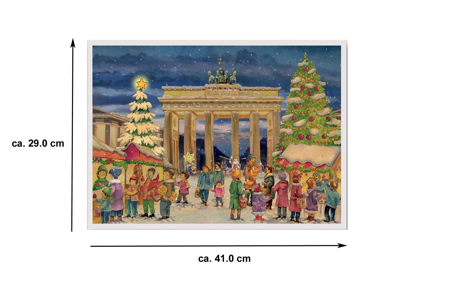 sellmer-verlag-adventskalender-brandenburger-tor-a3-mit-glimmer image 4