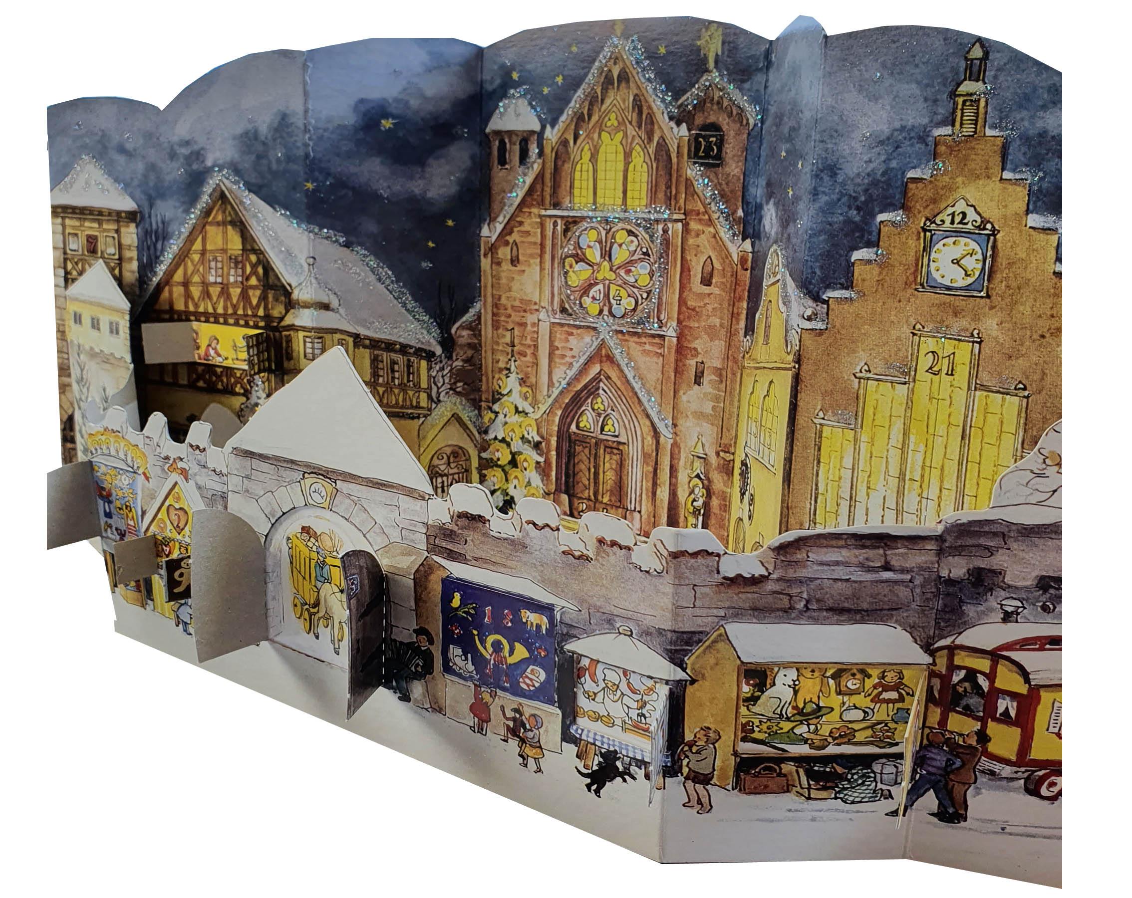 sellmer-verlag-aufstell-adventskalender-domplatz-historischer-nachdruck-von-1947 image 4