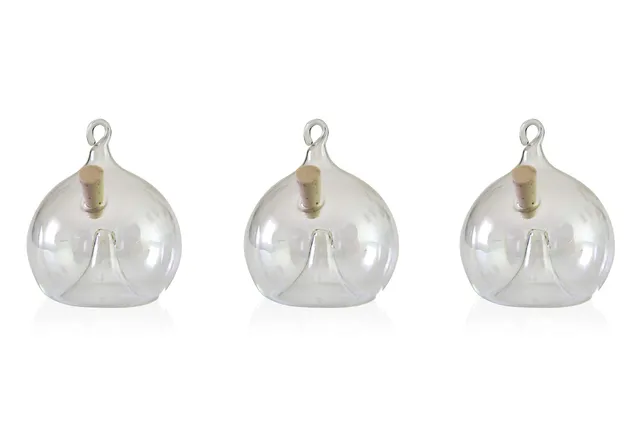 lauschaer-glas-fliegenfalle-zum-h-ngen-3er-set-klarglas-ca-6-cm image 1