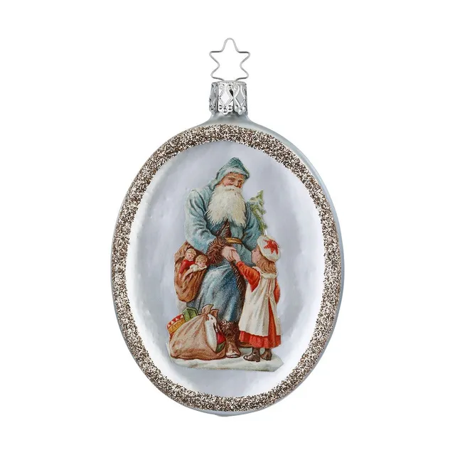 inge-glas-magische-festtage-glas-ornament-grau-11-cm image 1
